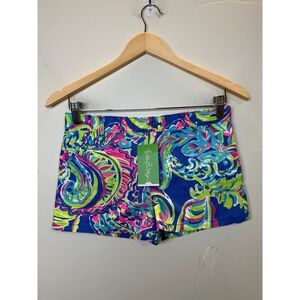 Lilly Pulitzer Girls Size 12 Blue Toucan Play Mini Callahan Shorts NWT